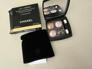 CHANEL LES 4 OMBRES 27 GOLDEN-EYES Quadra Shadow Palette Travel Size Brand New - Picture 1 of 24