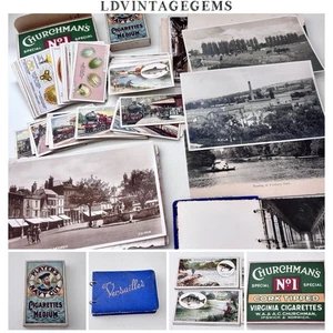 Job Lot Vintage Cigarette Cards & Postcards Inc Stephen Mitchell & Sons Angling - Picture 1 of 10