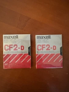 2 Disquettes Amstrad CF2-D Maxell ( Double Densité ) / Extrêmement Rare Neuves - Bild 1 von 2
