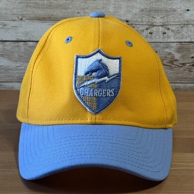 San Diego Chargers Hat Yellow Blue Adjustable NFL Grid Iron Classic Reebok Vntg - Image 1 of 4