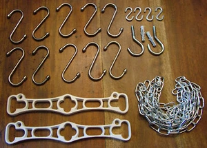 Hanging Pot / Pan Rack Bracket kit in White Cast Iron - Picture 1 of 2