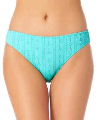 California Waves Juniors Size M Textured Hipster Bikini Bottoms Blue Green - Image 1 of 4