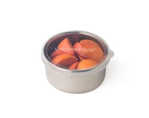 Stainless Steel Round Food Storage Bento Box Container Leak Proof Silicone Lid D - Picture 1 of 7