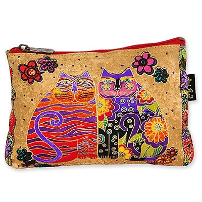 SUN N' SAND LAUREL BURCH Laurel Burch Feline Cats Minis Cosmetic Bag (Tan/Red B)