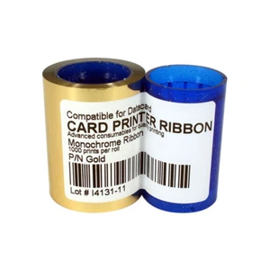 New Ribbon for Datacard PN DC285GL  SP75 CP40 CP60 CP80 Printer Gold 1000 Prints - Picture 1 of 4