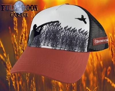 Nueva gorra gorra de camionero Browning Rooster Rust 2 tonos para hombre con cierre a presión  Foto 1 de 4