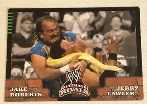 Jake Snake Roberts Vs Jerry Lawle WWE wrestling Ultimate Rivals trading Card #83 - Picture 1 of 2