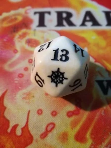 dado D20 magic the gathering Ixlan bianco - Imagen 1 de 1