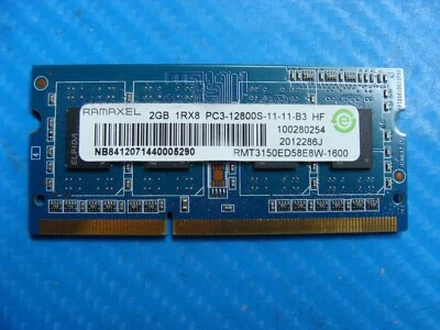 HP m6-1205dx RAMAXEL 2GB 1Rx8 SO-DIMM Memory RAM RMT3150ED58E8W-1600 652972-001 - Image 1 of 2