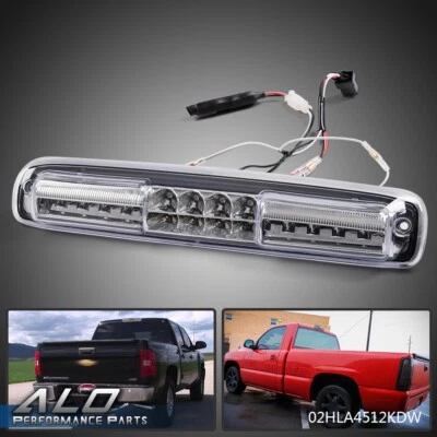 Apto para 99-06 Chevy Silverado GMC Sierra LED tercera luz de freno lámpara de carga transparente Foto 1 de 4