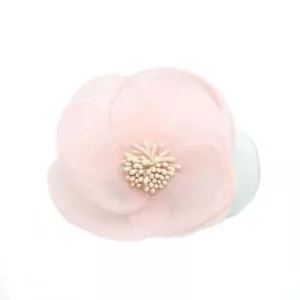 Elegant Silk Flower Hair Claw Clip Pink Hair Pin Stylish Accessory for Women - Picture 1 of 2
