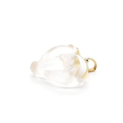 Lalique Heart crystal Glass Necklace pendant Luxury Jewelry elegant C667 - Image 1 of 4