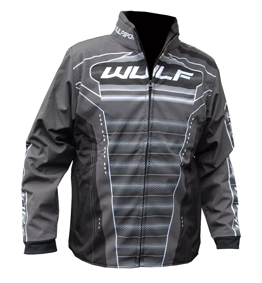 Wulfsport Kids Cub Corsair Motocross Quad Offroad Buggy Bike Jacket Grey Black