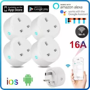 TUYA Wireless WiFi Smart Plug 16A UK Presa Smart Life APP (MONITORAGGIO ENERGIA) - Foto 1 di 11