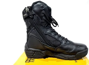 Magnum Boots Stealth Force 8.0 Black Side Zip Size 7.5 US 6.5 UK Tactical Lace - Foto 1 di 18