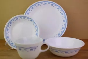 Corelle Morning Blue Abendessen & Brotteller & Müslischale Pyrex Tasse - Bild 1 von 9