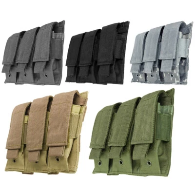 VISM Tactical MOLLE Triple Airsoft Pistol Magazine Pouch by NcSTAR CVP3P2932