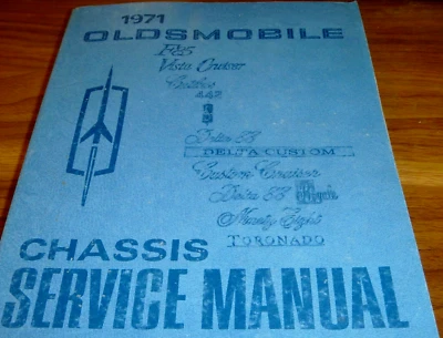 1971 Oldsmobile Delta 88 CHASSIS Shop Service Repair Manual Custom Royale - Изображение 1 из 2