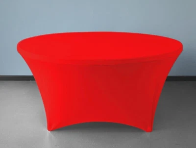 Mantel de spandex redondo Gowinex rojo 5 pies 60 pulgadas ajustable cubierta de mesa elástica Foto 1 de 2