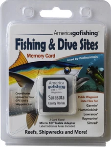 Sarasota County Fishing & Dive Sites Memory Card - Picture 1 of 8
