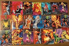 Lot Of 20 Cards 1992 Marvel Masterpieces Silver Sable Bullseye Loki Fury Phoenix