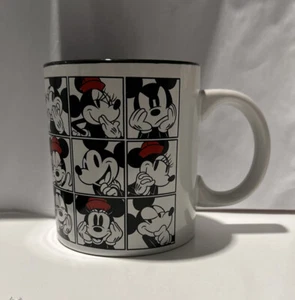 Disney Mickey and Minnie "Always Original" 20 oz Ceramic Grid Mug/ New - Picture 1 of 2