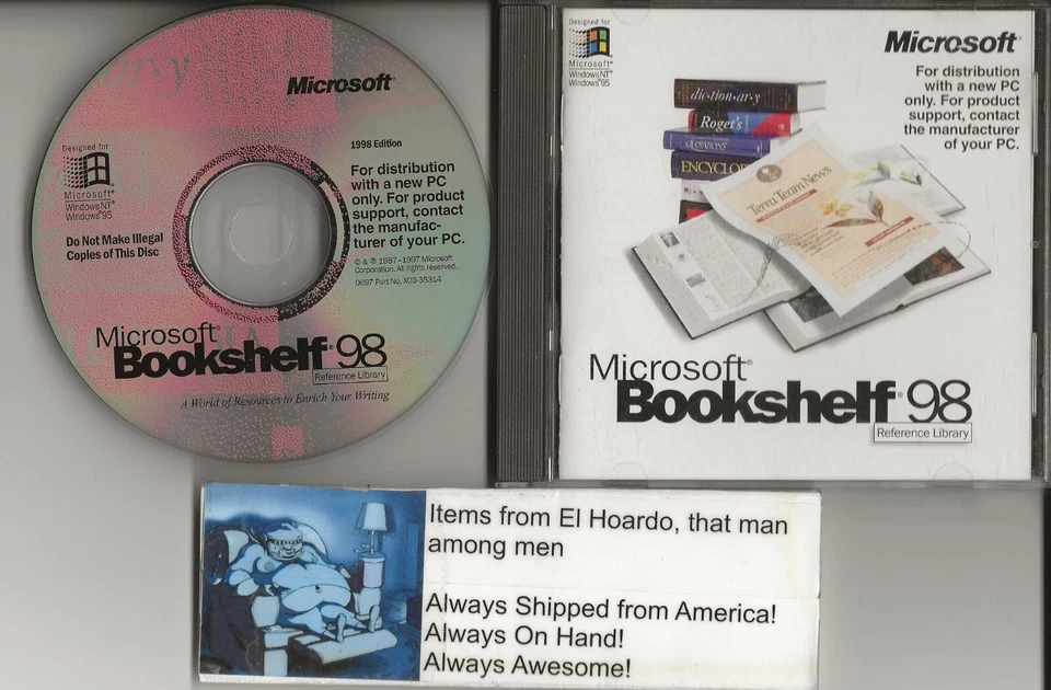 Microsoft Bookshelf 98 CD-ROM OEM Edition - Image 1 of 1
