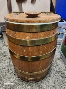 Vintage Greif Bros ? Kube keg ? Wood BARREL COOLER heavy with brass rings. - Picture 1 of 4