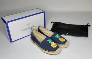 Vera Bradley verzierte Espadrilles Damen Größe 6 Ananas Marineblau 21772-I036 - Bild 1 von 12