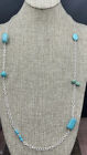 Barse+Turquoise+Station+Necklace-+Silver+Overlay-+NWT
