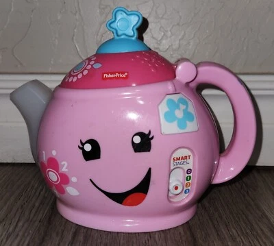 Fisher Price Pink Teapot Laugh and Learn  Sounds Sings Light Up Interactive Toys - Imagem 1 de 4