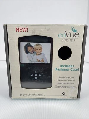 EnVue Burnes digital photo album Designer case Included NEW 3.5" LCD screen  - Image 1 of 4