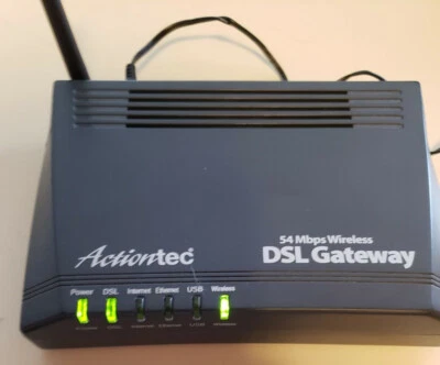 ACTIONTEC DSL MODEM WITH WIRELESS GATEWAY GT701-WG - Image 1 of 3