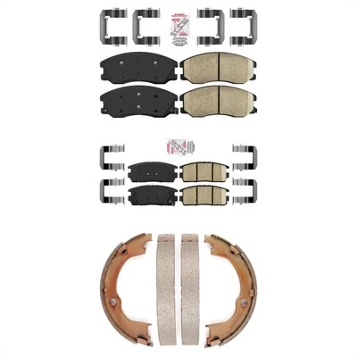 Front Brake Pads Rear Parking Shoes Kit for Chevrolet Captiva Equinox 2007-2015  - Image 1 of 4