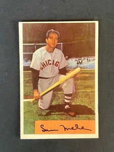 1954 Bowman Sam Mele #22 Chicago White Sox Ex-Mt - Picture 1 of 2
