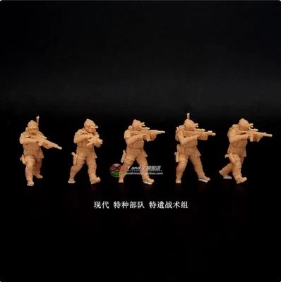3D Printing 1/72Modern Special Forces Task Force 5 Person Model Unpainted - Image 1 of 3