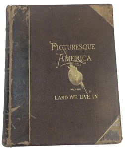 Picturesque America or the Land We Live In 1874 Vol II Steel Engravings Leather - Picture 1 of 13