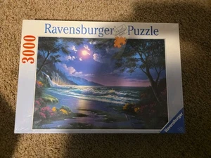 Rompecabezas RAVENSBURGER 3000 piezas ~ Moonlight Beach ~ Anthony Casay 1997 ~ ¡NUEVO! - Imagen 1 de 2
