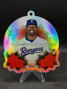 2025 TOPPS MLB Holiday  Kumar Rocker RC #OO-4 Oversized Die Cut Ornament Rangers - Picture 1 of 2
