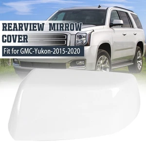 Tapa de cubierta del espejo retrovisor izquierdo del lado del conductor para Tahoe Yukon GMC 2015-2020 blanca - Imagen 1 de 14