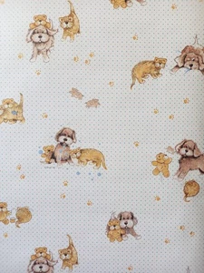 X1 1980s Vintage VYMURA wallpaper Roll SNATCH THE DOG Kids Childrens Nursery - Picture 1 of 19