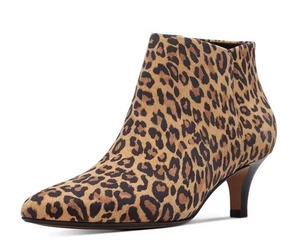 Dune of London 🐆 Stivaletti con stampa ghepardo leopardo capelli originali taglia 39/8,5 - Foto 1 di 10