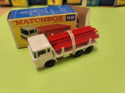 Lesney Matchbox # 58 DAF Girder Truck, Made In England, With Box - Image 1 of 4