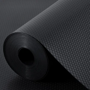 Shelf Liners for Kitchen Cabinets Non Adhesive Drawer 11.8W x 59L, Black  - Picture 1 of 8