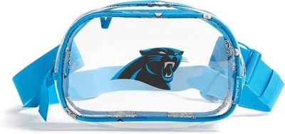 Vera Bradley Bolso Cinturón Pequeño Transparente NFL Carolina Panthers Azul Plata Bandana Foto 1 de 3