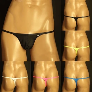 Hommes String Respirant G-String Pochette Slip Taille Basse Culotte Bikini - Foto 1 di 15