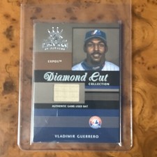2003 Donruss Diamond Kings Vladimir Guerrero - Diamond Cut Game-Used Bat Card