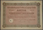 Aktienbierbrauerei Gohlis in Leipzig-Gohlis 1925 400 RM