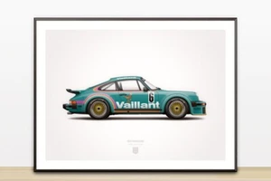 1976 Classic 934 turbo rsr DRM Norisring illustrazione poster stampa (18 x 24) - Foto 1 di 2