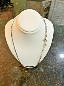 18" with 2" extender Thick Silver-Plated Chain Necklace w/ Lobster Claw Clasp - Picture 1 of 5